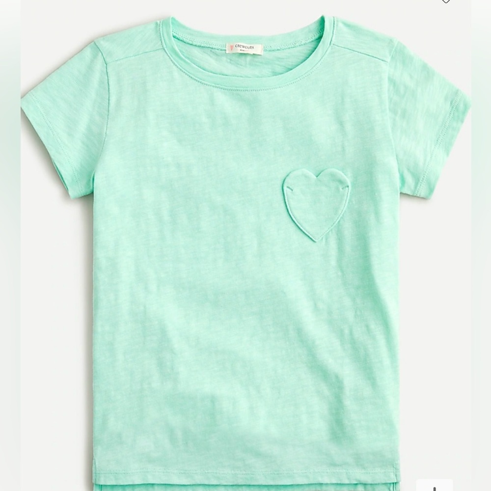 Crewcuts by J. Crew Girls Short Sleeve Heart Pocket Tee